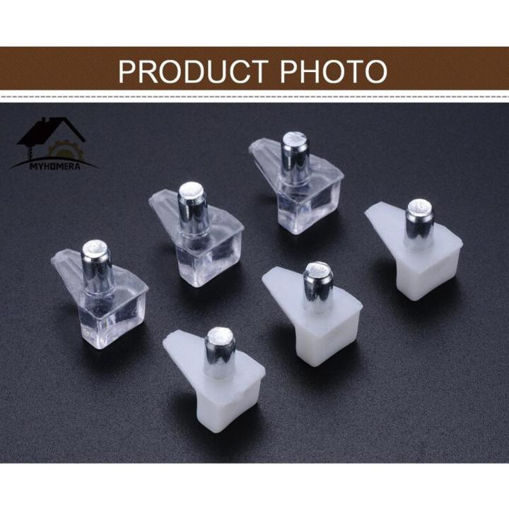 50Pcs Shelf Studs Pegs with Metal Pin Shelves Seperator Fixed Cabinet Cupboard Wooden Furniture Bracket Support Holder