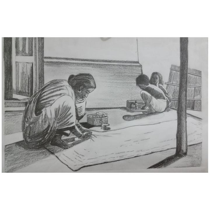 Handmade Pencil Sketch & Drawing Without Frame And Binding | Daraz.com.bd