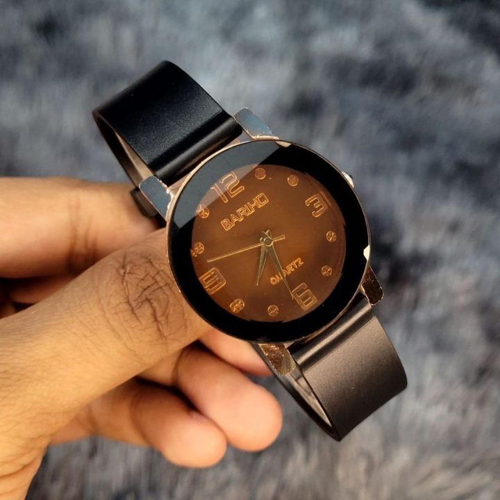 Black Belt Stylish New Ladies Watch For Girls