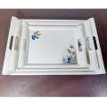 Melamine Super Handle Tray Set (3 Pcs).