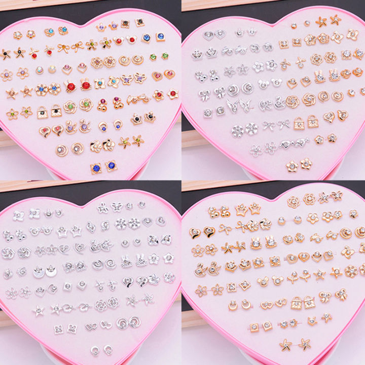 %E3%80%902025%20NEW%E3%80%91%201Set%20Cute%20Exquisite%20Multicolor%20Cartoon%20Hypoallergenic%20Plastic%20Stud%20Earrings%20Set%20For%20Women%20Girl%20Wedding%20Christmas%20Gifts%20Jewelry%20-%20Image%205