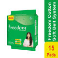 Freedom Sanitary Napkin Belt System - 15 pads. 