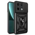 MobiCase S1 For Redmi Note 13 5G / Redmi Note 13 Pro 5G Back Cover Slide Camera Kickstand Anti Fall Shockproof Magnetic Bracket Protection Phone Cover.