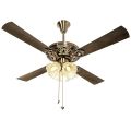 Crompton Nebula Ceiling Fan with Decorative Lights 1200 mm 48 Inch (Antique Brass).