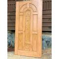 DOOR-0012 (MAHGOONY WOODEN MAIN DOOR DESIGN) without BURNISH.