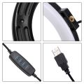 SH Photo Mini LED Selfie 6inch Ring Light Desktop Video Lamp With Tripod Stand USB Plug For YouTuber Live Vlog Makeup Studio. 