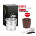 ICalifas Compatible For illy coffee Machine Maker/STAINLESS STEEL Metal Refillable Reu Capsule fit for illy Espresso Cafe.