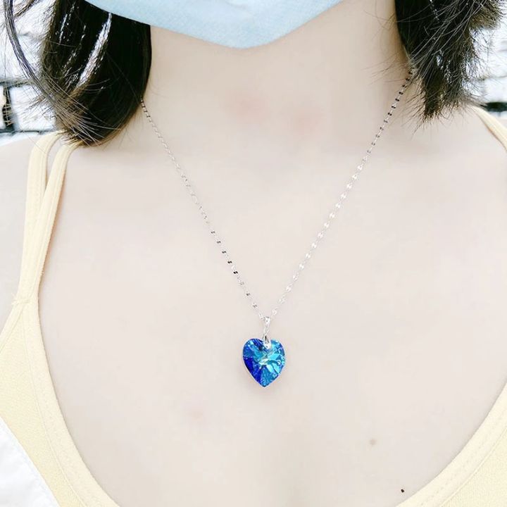 Blue%20Sea%20Heart%20Necklace%20Fashion%20Personality%20Women%20Pendant%20-%20Image%202