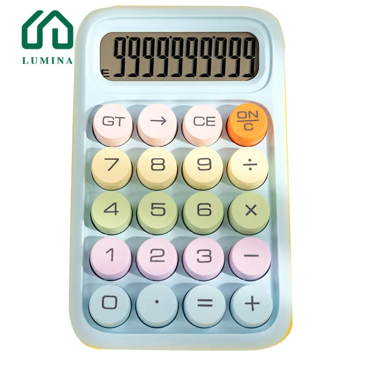 Lumina Business Calculator Large Button Desktop Calculator with Big Display Screen Lightweight Portable Digital Calculator for Easy Use Battery Powered 10-digit Digital Display Calculator