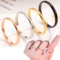Stainless Steel Mens Women's Finger Ring 2 mm.