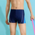 Xigge swim trunks men's boxer beach pants student baggy plus size swim trunks hot spring quick-drying swimming gear. 