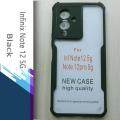 For Infinix Note 12 5G - Transparent Silica Gel Matte ShockProof Slim Thin Back Cover Phone Case With Bumper. 