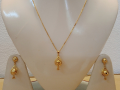 Gold plated jewellery- locket-earring-chain for women- L262.
