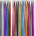 Hair Tinsel Extension Rat Tail Comb 12 Colors Tinsel Hair Extensions. 