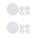 PDTYMWNG Silicone Resin , 2 Pcs Resin Tray Mold + 8 Pcs Coaster , Tray , Tray and Coaster Epoxy Set.