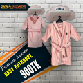 Baby's Bathrobe | Export Quality Adult and Baby Bathrobe in Organic Cotton | Thick and luxurious with a stylish kimono-inspired cut, this pure cotton bathrobe gives you exceptional softness and absorbency, while being gentle against the skin..