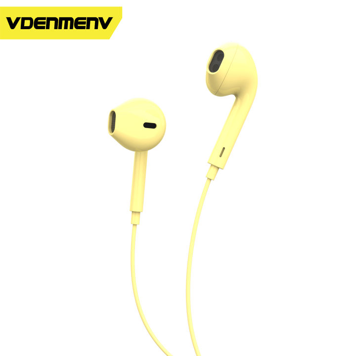 VDENMENV%20DR01%203.5mm%20Headphone%201.2Meter%20Plastic%20Housing%20Contoller%20with%20Mic%20-%20Image%205