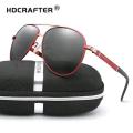 HDCRAFTER brand polarized aviator UV400 Anti-Ultraviolate sunglasses with premium box and Sunglasses’s accessories for men(imported). 