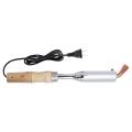 Soldering Iron Kit, 1 Piece 220V Electric Soldering Iron Beautiful Welded Chisel Pointed Wood Handle Good Soldering Tool Fast Heating Time. 