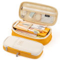 Ankou Japanese and Korean Style Macaron Color Block Transformable Large Capacity Upgraded Pen Bag Stationery Box.