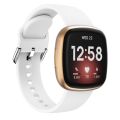 Watch Strap For Fitbit Versa 3 Silicone Watch Band(White). 