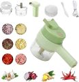 4 in 1 Portable Electric Vegetable Slicer Set Rechargeable Cordless Food Processor. 