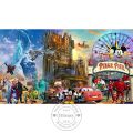 Disney Cartoon All Characters Castle Prints Wall Art Canvas Painting Poster Superheros Picture Kids Room Home Decor Best Gift. 
