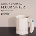Flour Sifter Cup for Easy Baking Battery-Operated Handheld Kitchen Tool for Bread. 