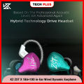 KZ ZST X 1BA+1DD in-Ear Wired Upgraded Dynamic Hybrid Dual Driver 20Hz-40kHz ZSTX Earphones Detachable cable. 