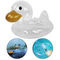 Cute Swim Ring, Transparent Swim Ring Kid, Pool Swim for 3-8 Years Old Children Under 30KG/66lbs. 