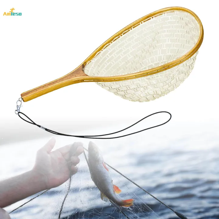 Fishing%20Landing%20Net%20Mesh%20Net%20Fishing%20Nets%20for%20Trout%20Freshwater%20Kayak%20Fishing%2060cm%20x%2028cm%20x%2025cm%20-%20Image%202
