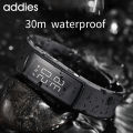 Addies Plastic Smart Bracelet Watch Calorie Counter Digital LCD Fitness Monitoring Exercise Pedometer Waterproof Wrist.