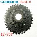 SHIMANO Bicycle CS-HG200-8 Cassette Bike Freewheel Cassettes 12-14-16-18-21-24-28-32T (8 Speed )Bike. 