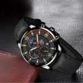Men Sport Watch Luxury Stainless Steel Quartz Wristwatch Man Business Casual Leather Bracelet Male Luminous Clock Watches. 