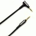 For Sony WH-1000 XM2 XM3 XM4 3.5mm Audio Cable,(Black Without Mic). 