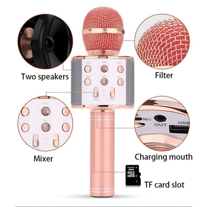 New%20Wireless%20Bluetooth%20Microphone%20Speaker%20/%20Mike%20Karaoke%20tuxun%20Q7%20+%20USB/Karoke%20speaker%20-%20Image%203