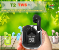 T2 TWS Transparent Wireless Bluetooth 5.3 Earbuds with Transparent Shell Hands-Free Calling Headset High-Fidelity Stereo Headphones In-Ear Active Noise Cancelling Earpieces. 