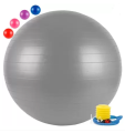 Plain Yoga Ball/ Gym Ball with Pumper 75cm Multicolor. 