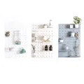 Kitchen, living room, dormitory, artifact, white wall-hanging, non-perforated, thickened, wall-hanging, shelf, wall-combinable, perforated board. 