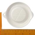 White Ceramics Grater Plate Cleanable 4.37*3.62*0.8 Inch Ceramic Ginger Puree Grinder Grinding Tool Garlic Grinding Wasabi Grater Garlic. 
