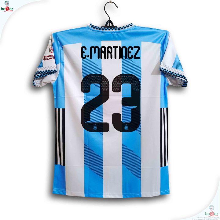 Argentina%20World%20CUP%20Jersey%20-%20Thai%20Premium%20Football%20Jersey%20For%20Men%20-%20E%20Mart%C3%ADnez%2023%20Half%20Sleeve%20Jersey%20-%20Argentina%2023%20Jersey%202026%20-%20Image%204
