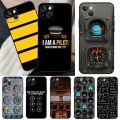 Aviation Aeroplane Pilot Cockpit Phone Case For iPhone 11 12 13 14 15 Pro XS Max Mini Cover For iPhone X XR 7 8 Plus Back Case. 