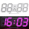 3D Digital Clock, Electronic Table Clock, Alarm Clock, Wall Glowing Hanging Clocks - Wall Clock.