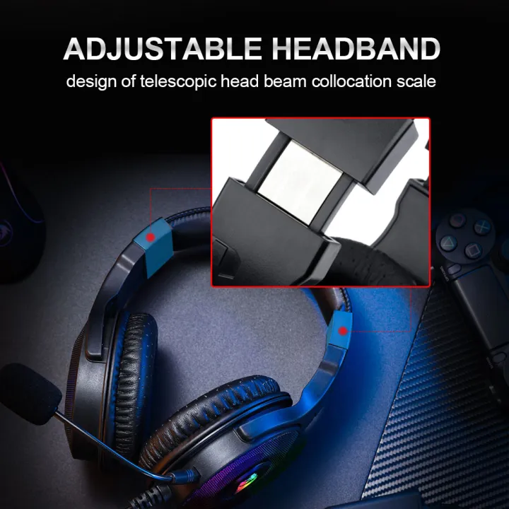 REDRAGON%20Pandora%20H350%20RGB%20Backlighting%20gaming%20Headphone,7.1%20USB%20Surround%20sound%20Computer%20headset%20Earphones%20With%20Microphone%20Laptop%20-%20Image%205