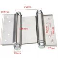 Double open spring 2ps 4" hinge Stainless steel two way free door hinge hinge cowboy door fence dedicated-MHN.