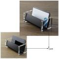 Acrylic Desktop Business Card Holder Display for Desk Elegant Business Card Stand for Office Black. 