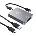 2 in 1 CFexpress Type A SD Card Reader CFExpress Card Reader Adapter Dual-Slot for SLR. 