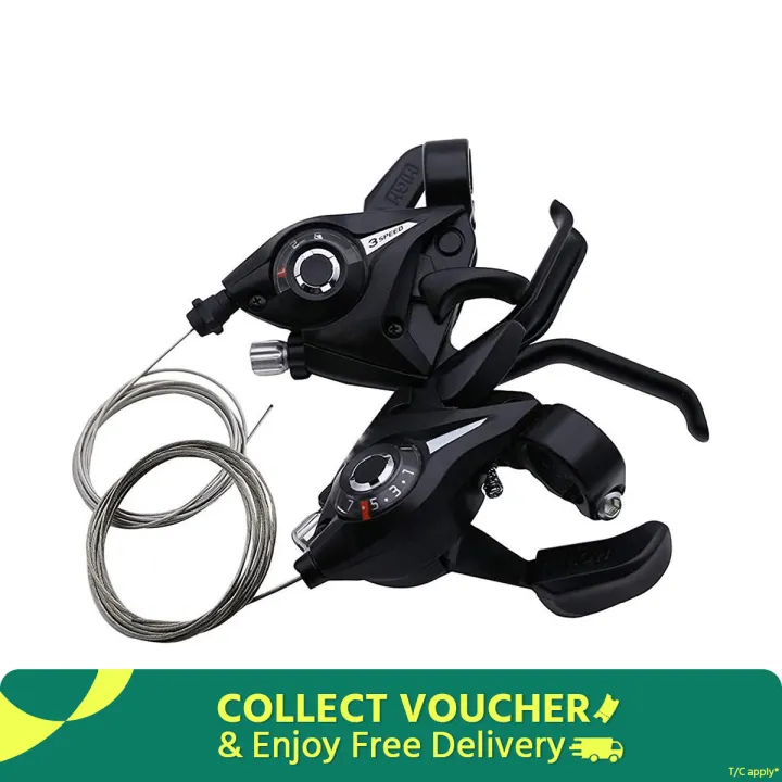 Bike Gear Shifter Brake Levers Bicycle 3x7 Speed Changer Shifter