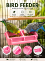 Pet Bowl Birds Hanging Food Water Bowl Parrots Feeder for Cages Small Pet. 