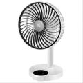 DP 7626 (RECHARGEABLE PORTABLE USB FAN with led light) 4000mah 15 hours long battery backup. 